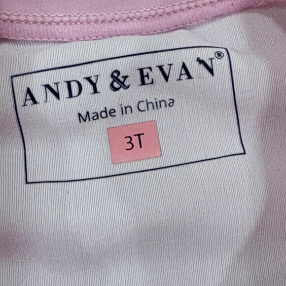 Andy & Evan Girls Flamingo Rash Guard Swim Shirt 3T Polyester Spandex Pink - Picture 5 of 5